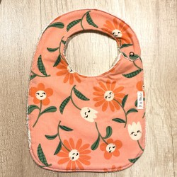 Babero Flores Salmón