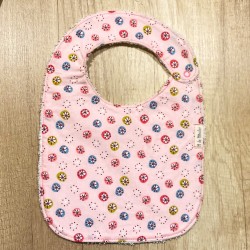 Babero Círculos Rosa