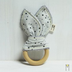 Mordedor estrellitas gris